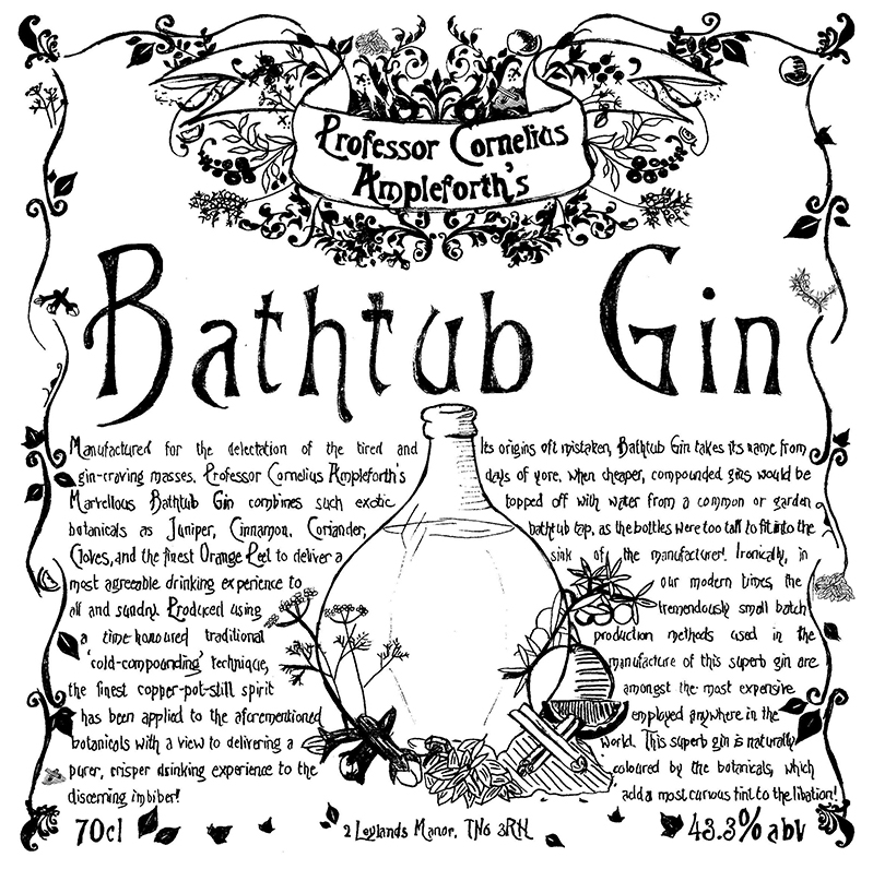 ampleforth bathtub-gin-label
