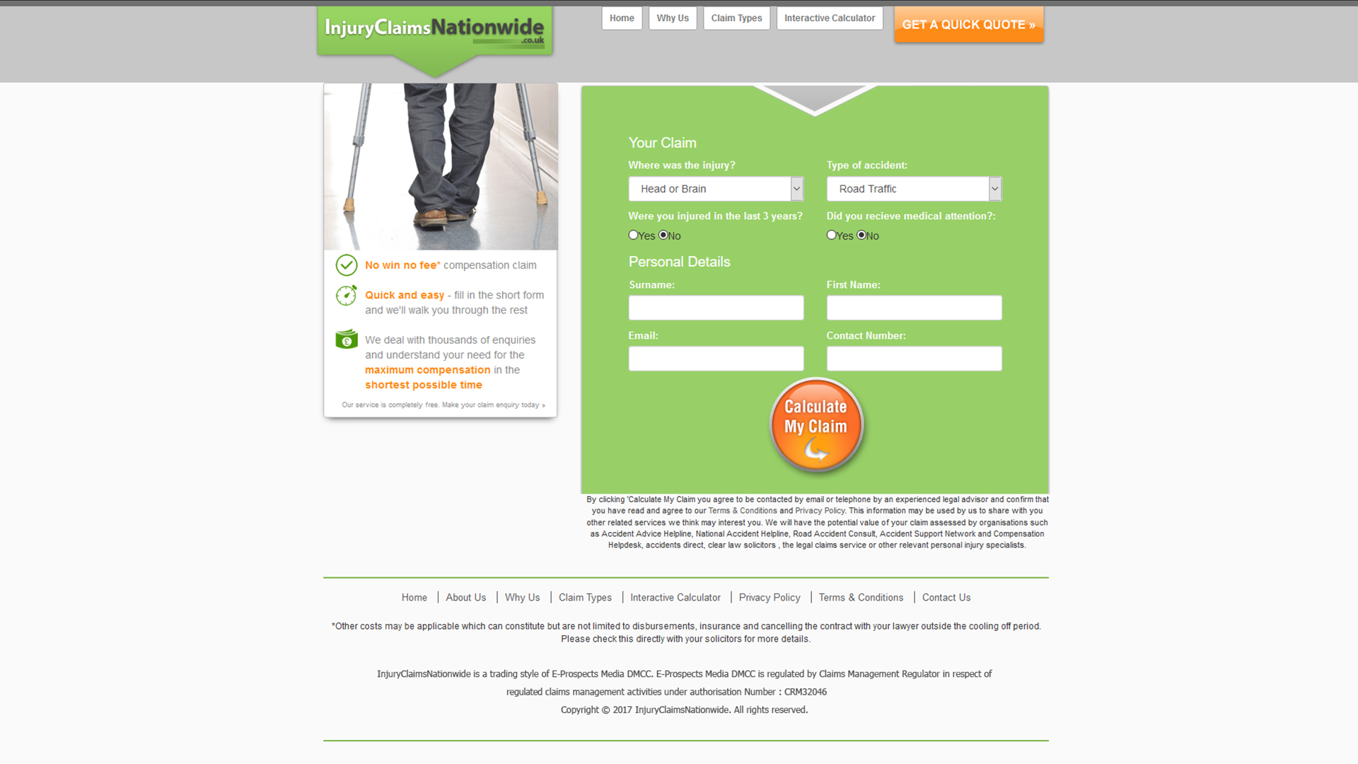 injury claims-nationwide-form